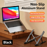 Soporte Plegable de Aleación de Aluminio para Laptop, Ajustable, Soporta un Peso Estático de 7 KG, Accesorios de Computación al por Mayor