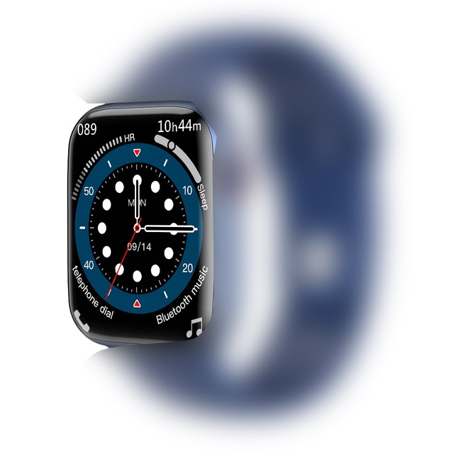 W27 Pro Square Silicone Cross-border Explosions for Call Heart Rate Blood Pressure Smart Watch IP68 Waterproof Wireless