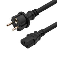 Câble d'alimentation EU Schuko vers IEC C13 H05VV-F 3G 1,5 mm² pour ordinateur et appareils électroménagers