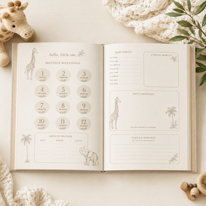 Carnet de souvenirs de bébé LABON personnalisé, couverture rigide en lin, suivi <span class=keywords><strong>des</strong></span> étapes importantes, livre de souvenirs de nouveau-né, carnet de <span class=keywords><strong>grossesse</strong></span>, journal avec dorure à chaud - Product Image 2