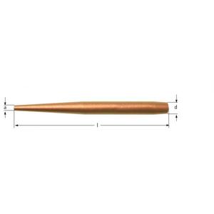 AMPCO - HA1416B Punch, DIN6458, Beryllium Copper - EAN 7630027455014 PUNCHES Y PINES SIN CHISPAS - Product Image 1