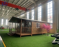 Maisons conteneurs avec véranda, maison conteneur maritime avec patio, kit de maison préfabriquée, cabane préfabriquée, mini-maison, maison mobile préfabriquée