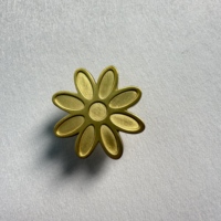 Bouton en alliage de zinc à trou unique, finition multicolore avec motif floral pour tiroirs de cuisine, bureaux, hôtels et espaces commerciaux