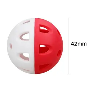 42mm Weichgolf Pferdeschnurball zwei Farben 24-Lächer-Praxis-Spiel-Golfbälle