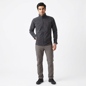 Veste d'hiver softshell personnalisable pour homme, col montant, respirante, imperméable, en laine polaire, confortable, élégante, service OEM - Product Image 1