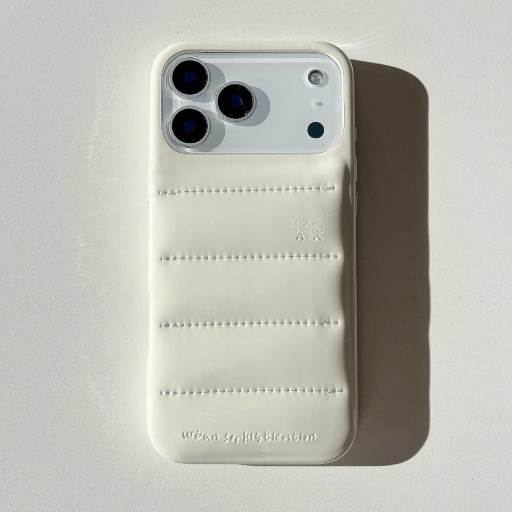 Chaqueta de plumas de moda europea y americana-blanca