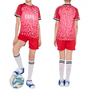 Hiệu Suất Cao Thoáng Khí Hàn Quốc Đội Ngũ Quốc Gia Bóng Đá Jersey Junior Chất Lượng Cao 100% Polyester Nhanh Khô Bóng Đá Jersey - Product Image 4