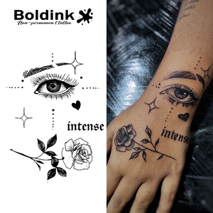 <span class=keywords><strong>Tatouage</strong></span> au jus de Jagua Boldink personnalisé, réaliste, effet œil de rose, résistant à l'eau, longue durée (2 semaines) - Product Image 1