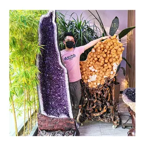 Grappes <span class=keywords><strong>de</strong></span> Cristaux Naturels en Gros : Grappe <span class=keywords><strong>de</strong></span> Citrine, <span class=keywords><strong>Grande</strong></span> Grappe <span class=keywords><strong>de</strong></span> Citrine, <span class=keywords><strong>Géode</strong></span> d'Améthyste pour la Décoration - Product Image 1