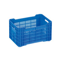 Caisse en plastique perforée de qualité alimentaire Epat KE 970, robuste, empilable, pliable, pour stockage industriel et agricole