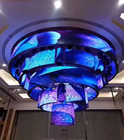 Écran LED souple incurvé HD P2.5 360° pour affichage publicitaire flexible vertical intérieur/extérieur