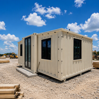 Maison de bureau modulaire préfabriquée imperméable avec salle de bain et cuisine pour chantier de construction