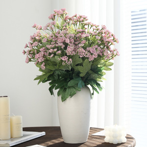 Bouquet de fleurs artificielles violettes en plastique, haute simulation, décoration intérieure - Product Image 3