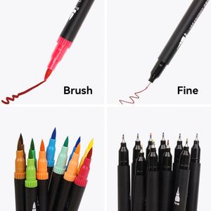 Hot Selling Double Ended Fine and Mango Tip Dual Tips Brush <b>Paint</b> Marker Pen <b>Set</b> With Support Customization - Product Image 5