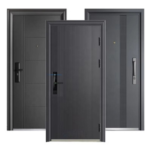 ZS Portes de sécurité en métal au design moderne personnalisées Entrée extérieure commerciale manuelle ignifugée étanche insonorisée antivol - Product Image 2