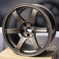 عجلات LH JDM Te37 المصنوعة من الألومنيوم المطروق 5x114.3 5x112 5x120 لسيارات هوندا سيفيك وسوبرا Mk4 وسوبارو Brz و350z و370z وR35 Gtr، مقاسات 18 و20 و24 بوصة