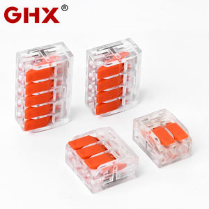 מחברי חוטים מהירים שקופים וכתומים מסוג GHX עם חיבורי נחושת 2P/3P/4P/5P LT-412/413/414/415 - Product Image 2