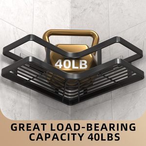Portaoggetti angolare per <span class=keywords><strong>doccia</strong></span> CF, portaoggetti da <span class=keywords><strong>doccia</strong></span> con portasapone e ganci per asciugamani, portaoggetti da bagno in <span class=keywords><strong>acciaio</strong></span> inossidabile antiruggine - Product Image 3