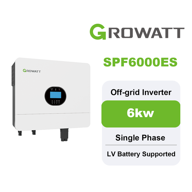 Hot Sale SPF 6000ES PLUS Single Phase Pure Sine Wave Solar Power Inverters Growatt 6KW Off Grid Inverter