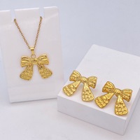 Pendientes de Estrella de Mar y Concha Chapados en Oro de 18K, Geometría Irregular, Flor, Corazón, Hoja, Acero Inoxidable, Conjunto de Pendientes y Collar, ¡Venta Caliente!