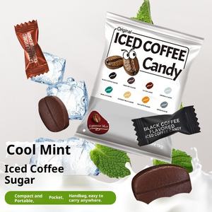 Mint Ice Coffee Candy Snacks Textura dura para bodas <span class=keywords><strong>y</strong></span> hostelería Lote a granel Masticar Caramelos de café de menta - Product Image 3
