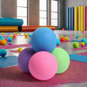 Chima bền trị liệu Yoga mềm TPR bọt massage bóng biểu tượng tùy chỉnh tay nắm Con lăn tập thể dục tập thể dục sử dụng nhà giảm lo lắng - Product Image 5