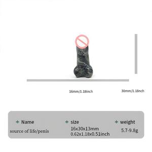 Stock Großhandel natürliche handgemachte geschnitzte Kristall dildo kleine Kristall Penis für die Dekoration polierte Heils teine Liebes thema - Product Image 5