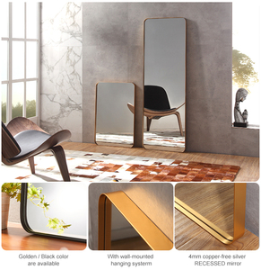 Muebles de baño de lujo <span class=keywords><strong>en</strong></span> todo <span class=keywords><strong>el</strong></span> cuerpo de piso longitud de espejo de vidrio - Product Image 5
