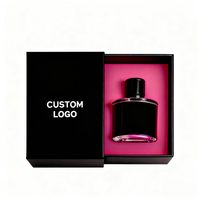 Boîte à parfum portable imperméable avec logo personnalisé de luxe, emballage en papier pour parfum, boîte cadeau avec tiroir