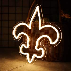 Enseigne néon LED Saints pour la maison, bar, pub, fête, centre commercial, décoration, logo d'équipe de football, art mural, multicolores, étanche IPX3 - Product Image 3