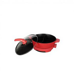 Olla Eléctrica con Vaporera de 6L, Revestimiento Antiadherente de PTFE, Tapa de Vidrio Templado - Cocina Eléctrica de Moda para Uso en Interiores - Product Image 1