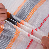 Bâche en polyéthylène imperméable dorée en rouleau/feuille pour bateau, couverture extérieure, orange, service de découpe
