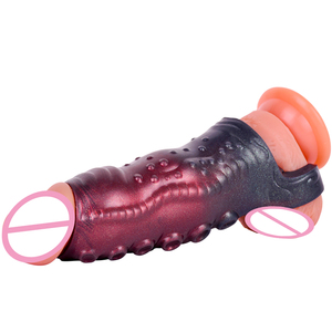 2024 fantasia manica del pene per il pene maschio ingrandimento manica del cazzo ritardo eiaculazione giocattoli sessuali - Product Image 4