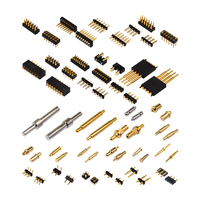 Conector de pino personalizado smt smd 40 5 2 4, conector macho e fêmea de bateria redonda pogo