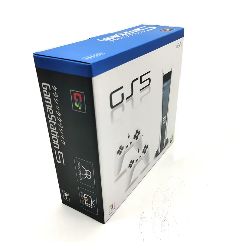 محطة ألعاب GS5, محطة ألعاب 5 سلكية USB فيديو وحدة تحكم مع 200 ألعاب كلاسيكية 8 بت TV Consola ريترو مشغل محمول AV مخرج