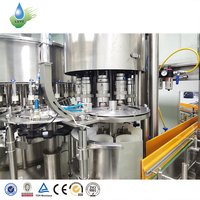 Machine de remplissage d'eau automatique 3 en 1 remplisseur multifonction lavage remplissage bouchage étiquetage machines d'embouteillage en PET
