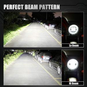 Para <span class=keywords><strong>Jeep</strong></span> Wrangler JK JKU accesorios 07-14 aprobada por el DOT 7 "parachoques montado Led faro - Product Image 6