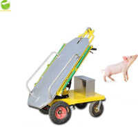 Chariot électrique automobile robuste pour animaux morts, rotation à 180 degrés avec moteur à plaque
