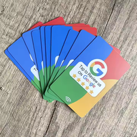 Carte de visite personnalisée QR Code pour médias sociaux Programmable NFC Google Review TAP carte RFID puce de proximité
