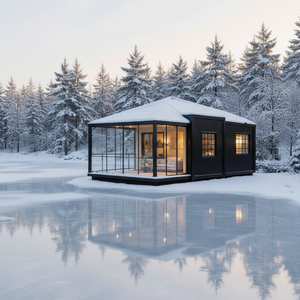 Casa Container Espandibile 20ft con 2 Camere da Letto, Edificio Prefabbricato Moderno per Ufficio/Villa, Montaggio Rapido, Tetto <span class=keywords><strong>a</strong></span> Falda Durevole, Casa Modulare - Product Image 2