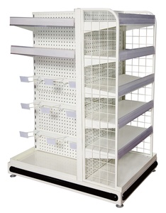 Low MOQ Pegboard Modern Display Shop Retail Store Shelves Design Gondola <strong>Mesh</strong> Supermarket Heavy Duty <strong>Shelving</strong> for Sale - Product Image 3