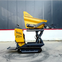 Tragbarer Mini-Dumper 500kg Kleiner Raupenkipper mit Hydraulik für Landwirtschaft und Bauarbeiten