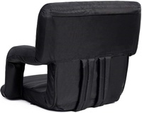 Hanhe-1106, siège de stade Portable pour blanchiment, chaises portables avec dos et coussin rembourré, sangle réglable
