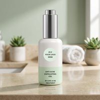 Serum Wajah Cair Pemutih Anti-Penuaan Anti-Kerut Organik Label Pribadi Asam Azelaat Asam Salisilat Gliserin Asam Hialuronat