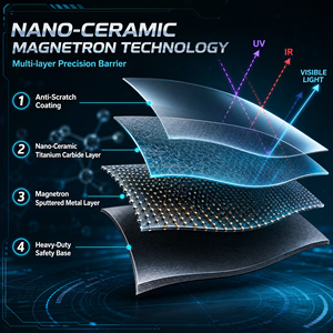 Película de Cerámica Polarizada para Auto, 5% de Control de Calor Superior, Bloquea el 99% de los Rayos del Sol, Nano Cerámica para Ventanas - Product Image 2