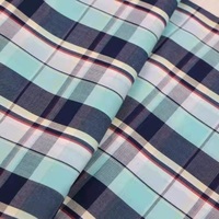 Tissus de chemise en coton 100% teints en fil tissé à carreaux en popeline colorée de conception classique pour hommes et femmes