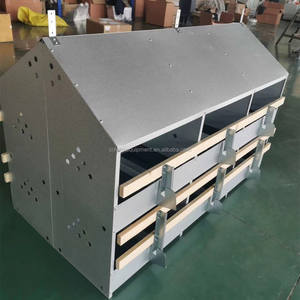 Fabbrica a buon mercato raccolta automatica scatole di nidificazione di pollo nidificazione strati di uova rotolare via uova nido - Product Image 3