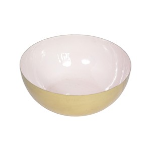 Saladier arrondi en métal au design moderne, émaillé brillant à haute teneur en fer, ustensiles de cuisine pour la maison, riz durable, légume de Noël - Product Image 2