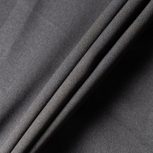 Vải lót may áo sơ mi, vải dệt keo dính polyester PES 30D đen trắng, nhẹ, nhuộm trơn - Product Image 2