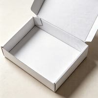 Boîte d'expédition blanche personnalisée avec logo, écologique, pour cadeaux